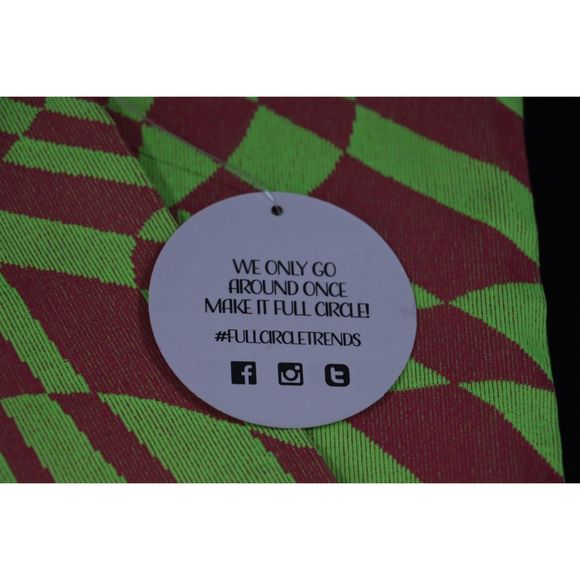 Women's S/M Neon Retro Funky Vintage Style Dress Stretch Body-Con Outfit - Picture 5 of 5